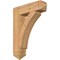 Ekena Millwork Thorton Arts & Crafts Smooth Bracket, Western Red Cedar, 5 1/2"W x 24"D x 32"H BKT06X24X32THR03SWR - alternate 1